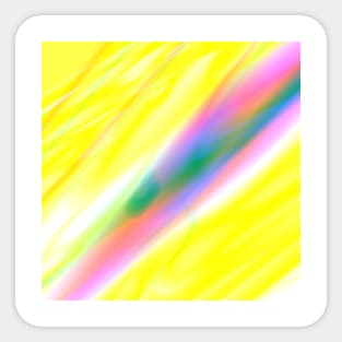 yellow pink green abstract texture Sticker
